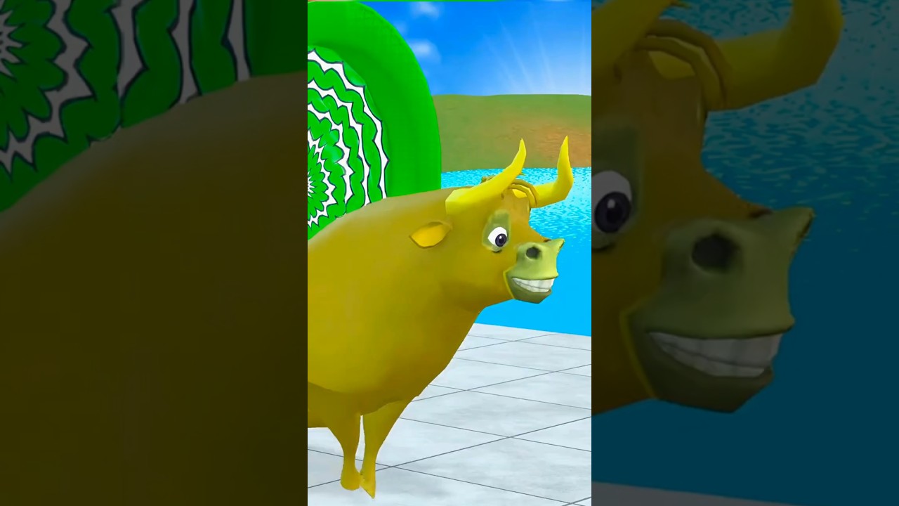 Bull game play 😂#animation #cartoon #gameplay #shorts