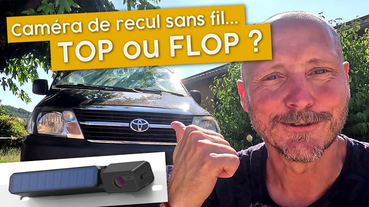 On teste la camera de recul sans fil solaire AUTO VOX sur notre fourgon Toyota HiAce
