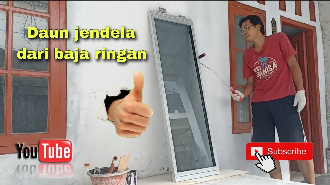 Membuat daun jendela dari baja ringan || proyek rumahan