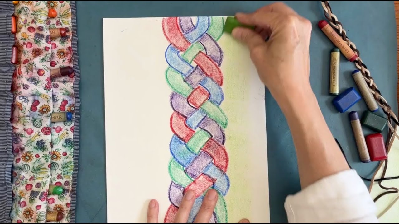 Waldorf Form Drawing - 4-strand Braids