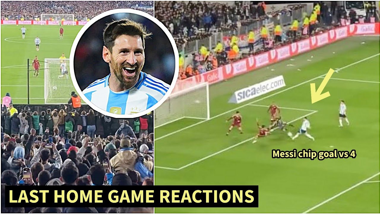 🤯Fans CRAZY reactions to Messi's goals and final home game for Argentina 