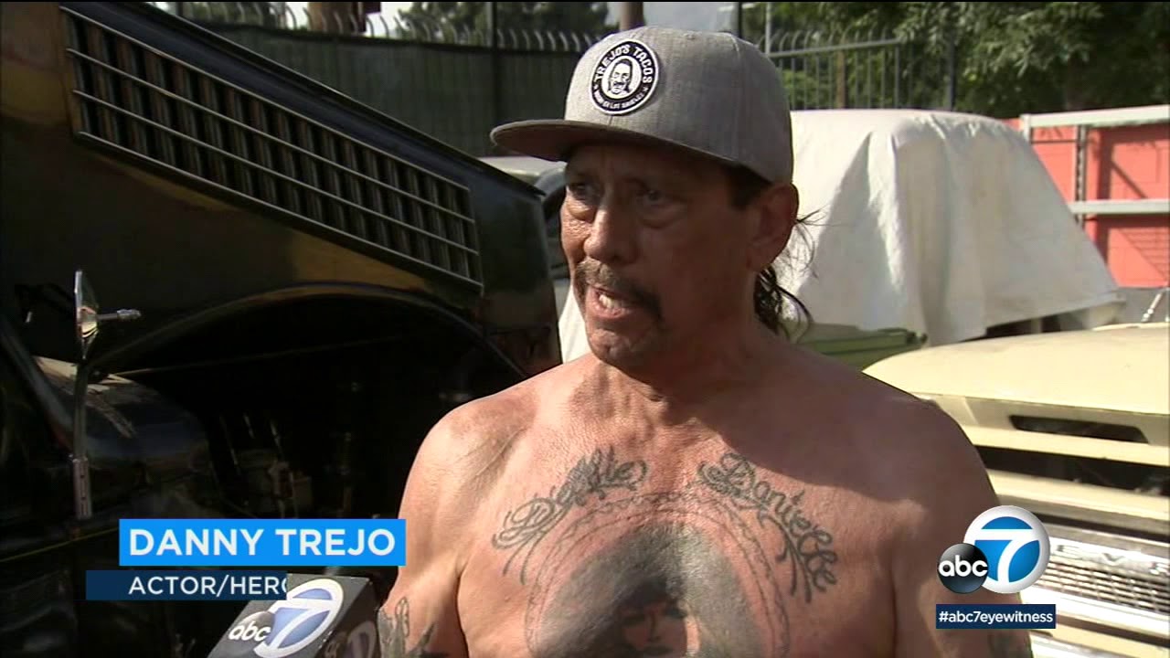 Actor Danny Trejo helps save baby trapped in overturned car in Sylmar | ABC7