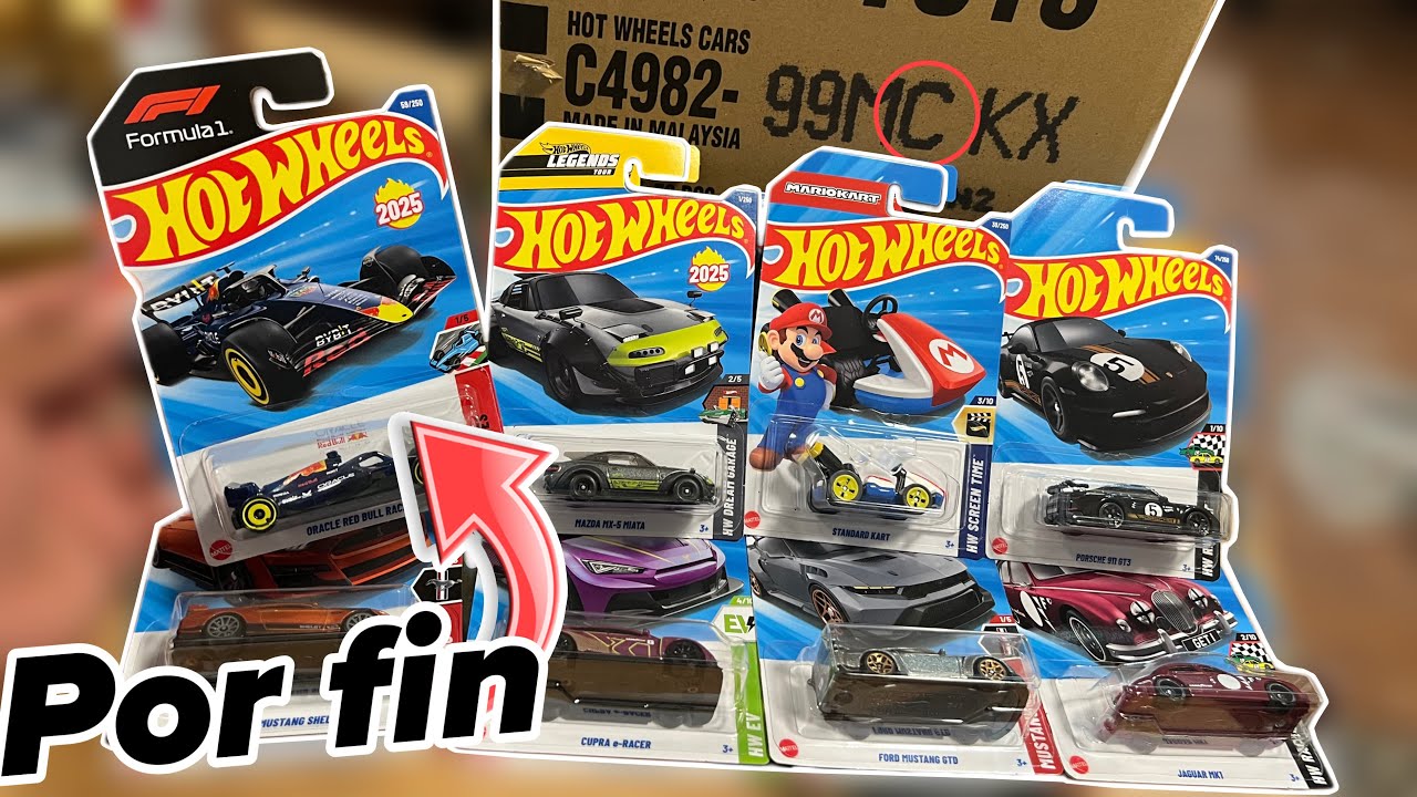Caja de hotwheels letras C 2025 / Por fin el auto mas esperado llega!!