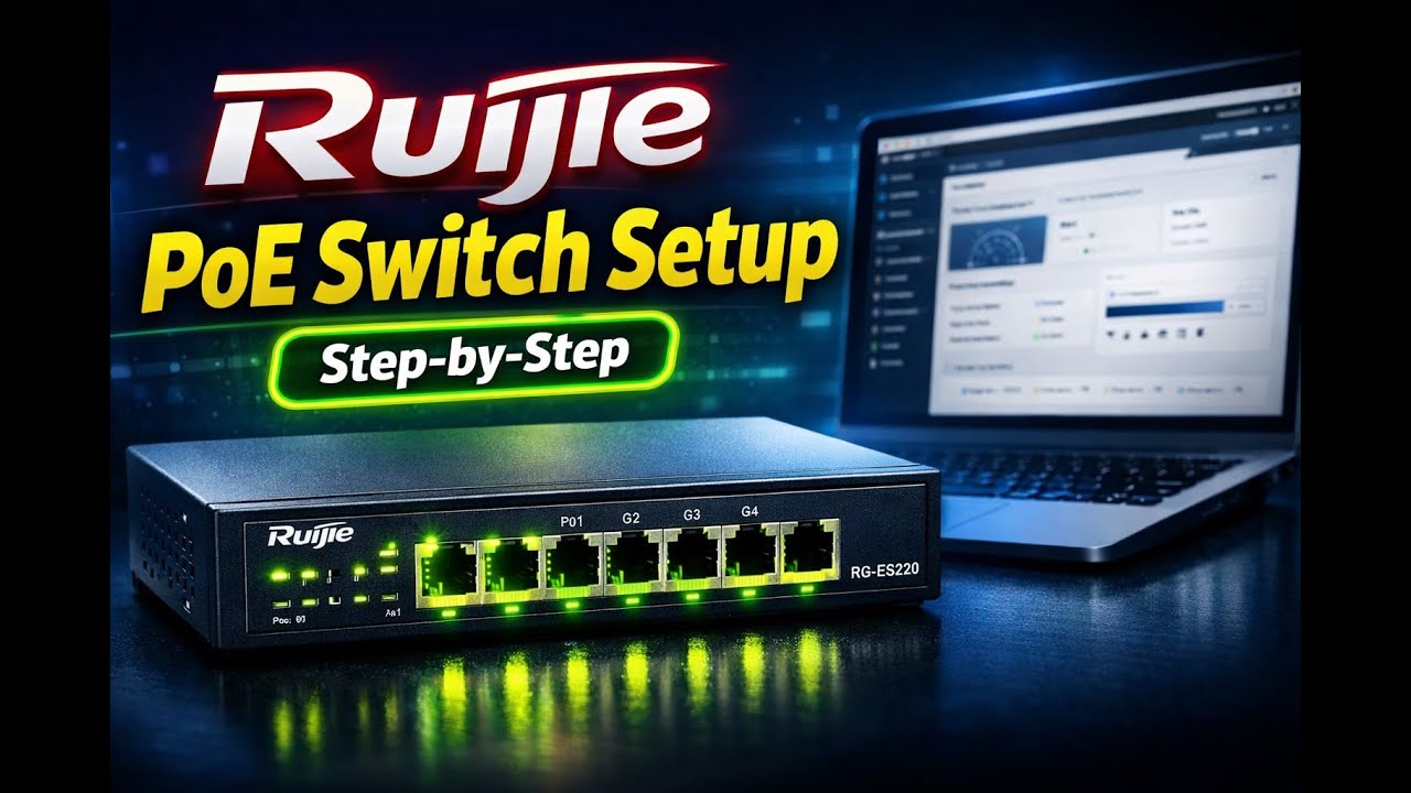 How to Configure Ruijie RG-ES220 PoE Switch | Step-by-Step Guide