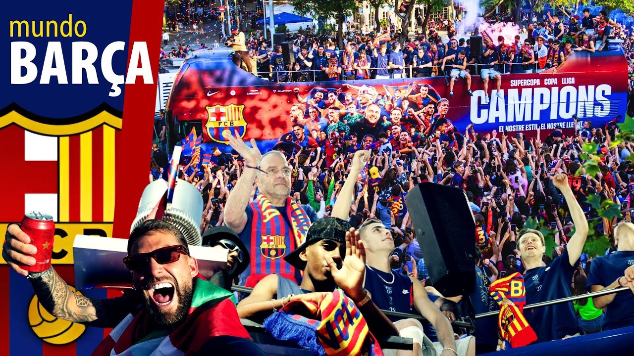 Así ha sido el FIESTÓN del BARÇA : TODOS los MEJORES MOMENTOS de la RÚA DE CAMPEONES | FC BARCELONA