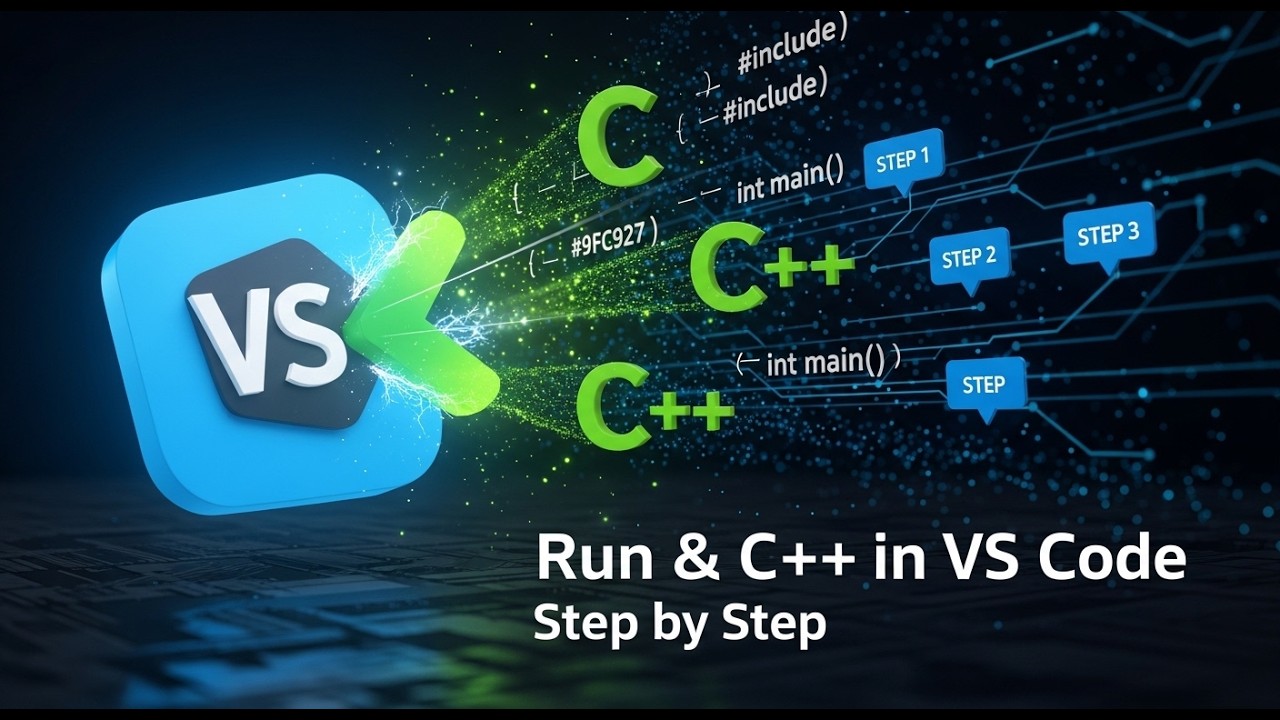 طريقة تشغيل لغة C و C++ في Visual Studio Code خطوة بخطوة.