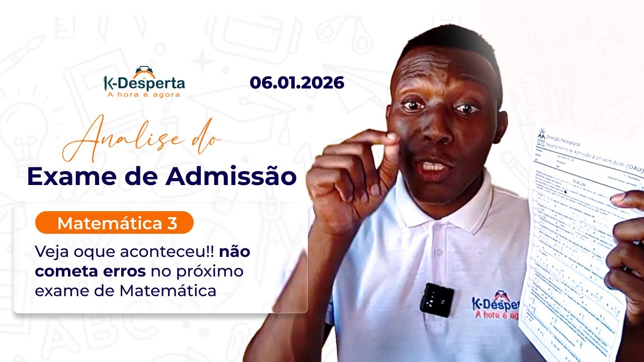 Análise do Exame De Admissão Matemática 03 UEM 2026