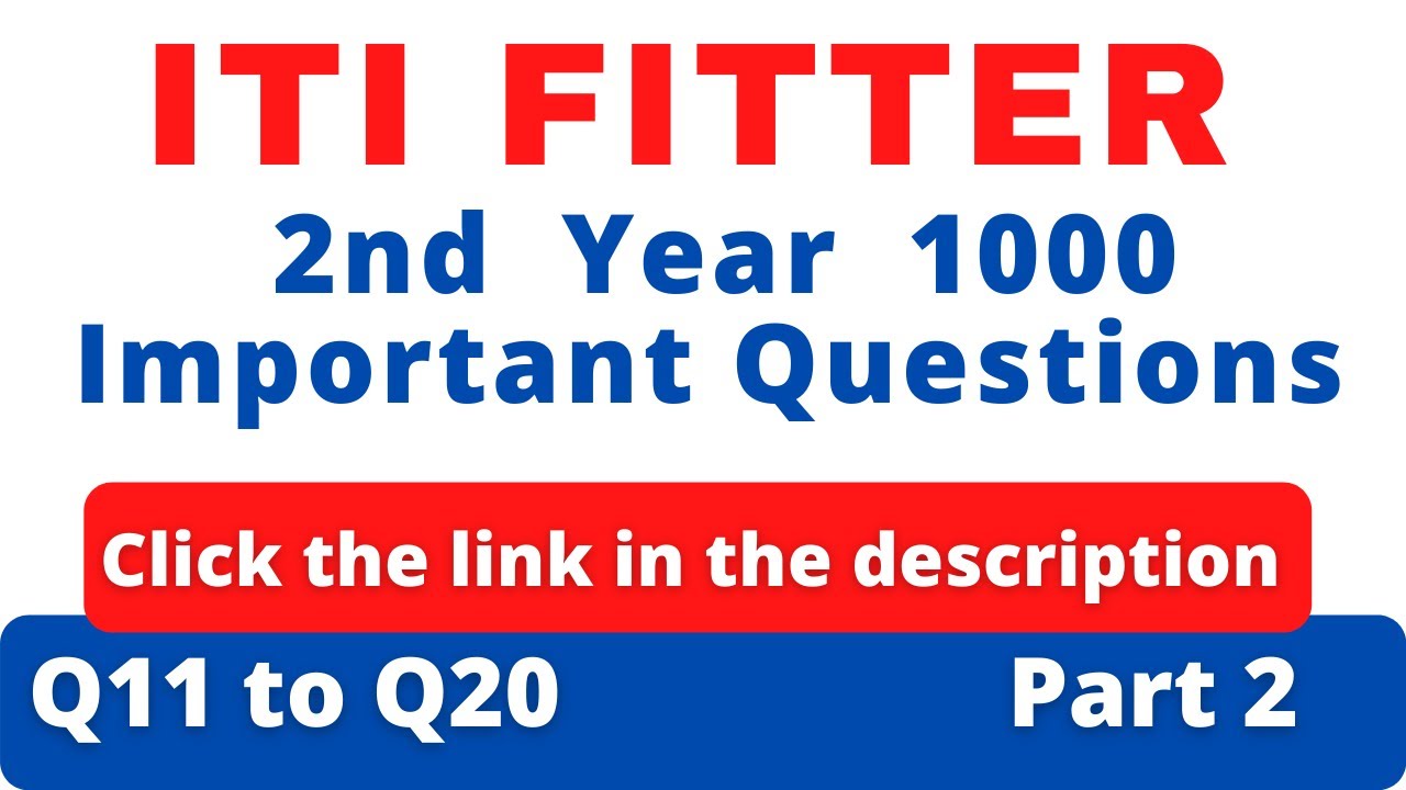 fitter trade questions | objective question | fitter mcq  | ncvt iti question | iti fitter