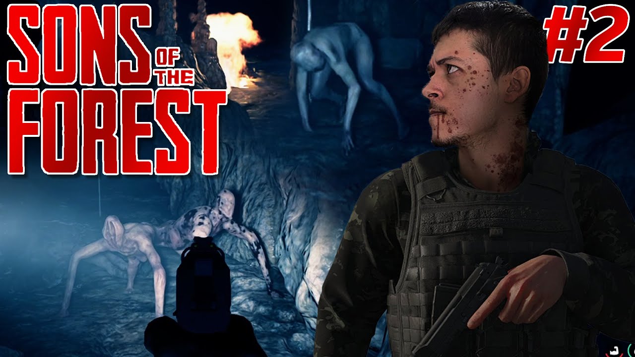 MONSTROS NAS CAVERNAS!  - SONS OF THE FOREST - (PARTE 2)