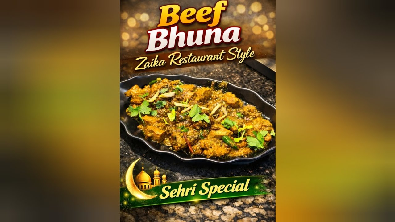 Beef Bhuna Zaika Restaurant Style | Requested Recreation Recipe | Sehri Special