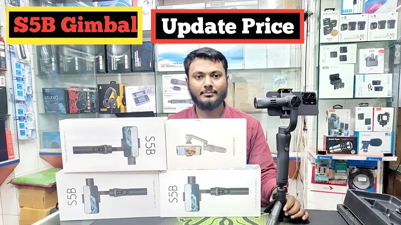 বাজারের সেরা চেলেন্স দামে মোবাইল  গিমবল কিনুন। S5B 3 Axis Mobile Gimbal price & Balance Test.