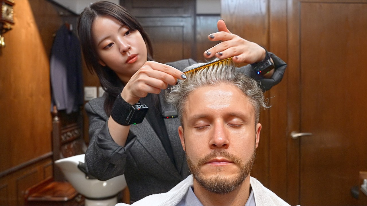 💈(ASMR) Outstanding VIP Haircut Experience near Tokyo Station by Japanese Female Barber