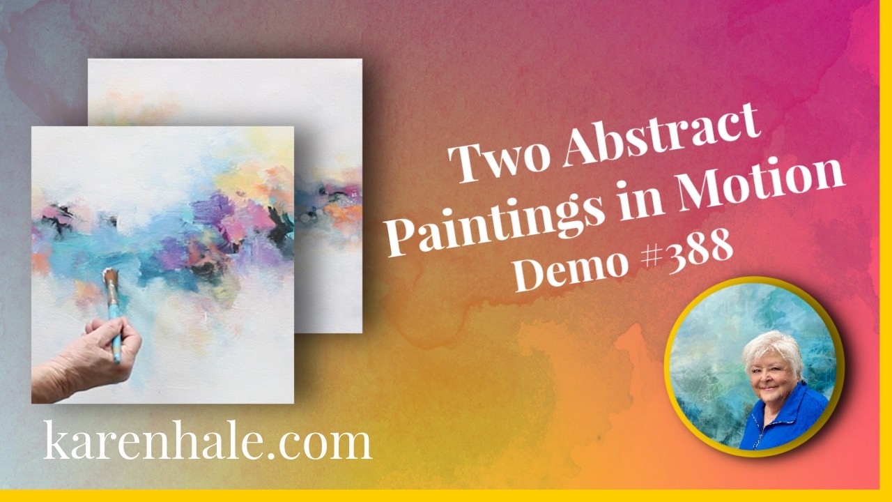 Dual Harmony, Abstract Companion Paintings,Art Demonstration,Painting Loosely,Demo 388