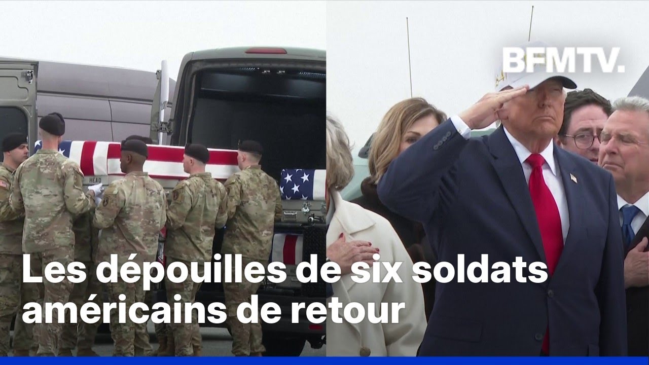 Guerre au Moyen-Orient: Donald Trump accueille les dépouilles de six soldats américains tués