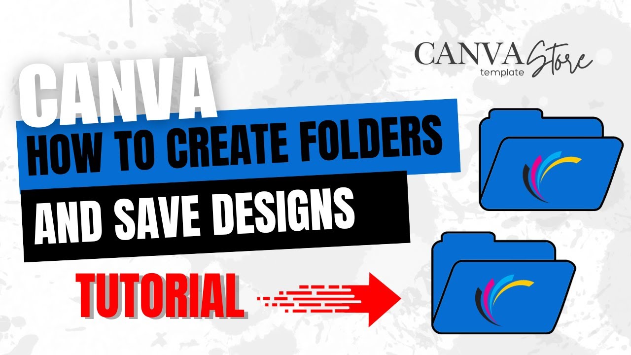 How To Create A Folder and Save Designs In Canva | Canva Template Store