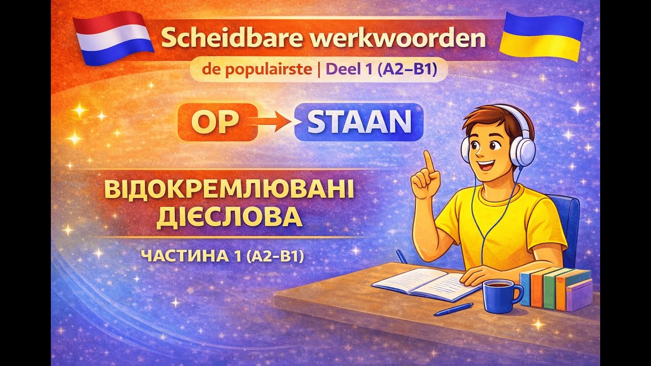Відокремлювані дієслова – найпопулярніші, частина1. Scheidbare werkwoorden – de populairste, deel 1.