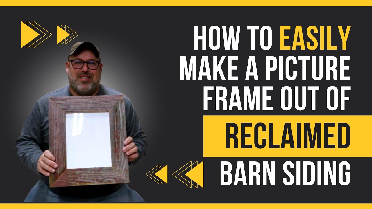 How to Easily Make a Picture Frame Out of Reclaimed Barn Siding