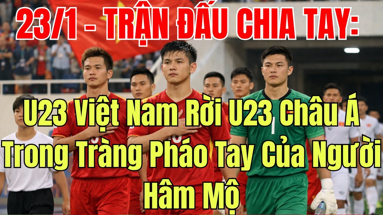 23/1 – TRẬN ĐẤU CHIA TAY: U23 Việt Nam Rời U23 Châu Á Trong Tràng Pháo Tay Của Người Hâm Mộ