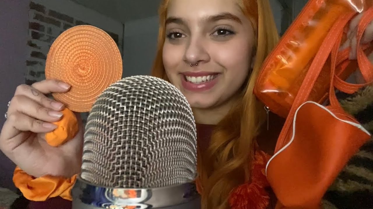ASMR CON COSAS COLOR NARANJA 🍊| SIENTE COSQUILLAS| SOFIWI