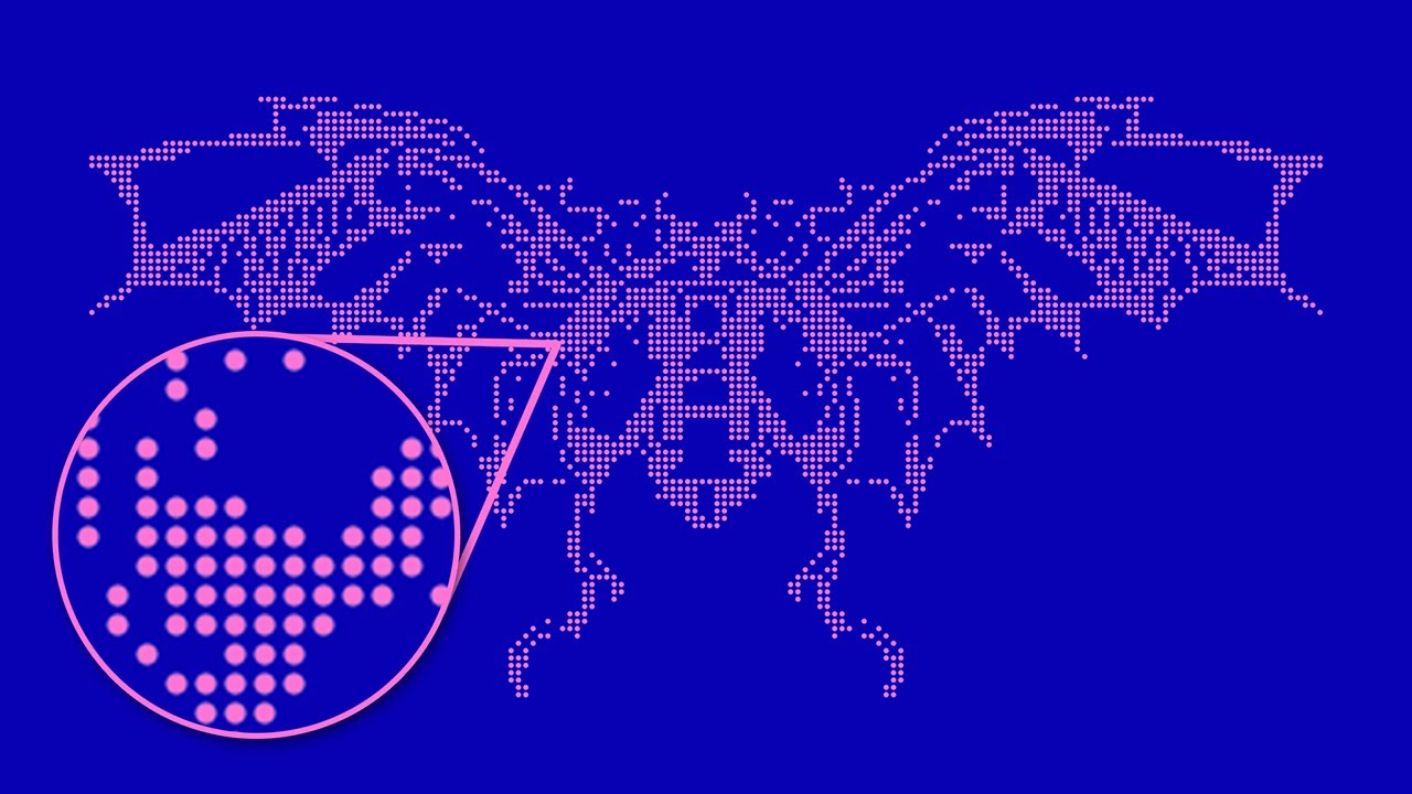 How to make a Dotted Pixel Grid effect in Photoshop