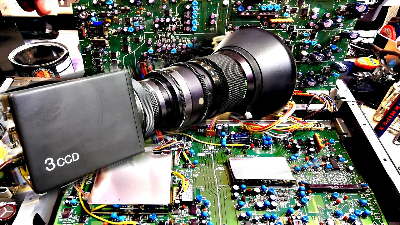 3CCD Videokamera von 1989 - Netzteil Kondensatoren erneuern - Sony XC-007P - part 1