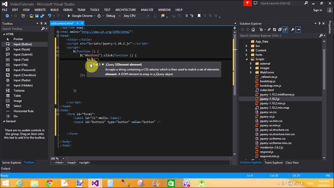 How to add new element or content in JQuery