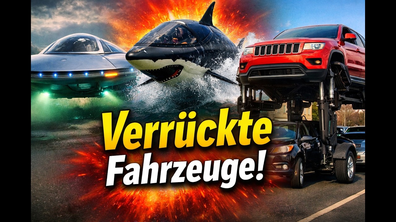 🏁🛠️ Von Hum Rider bis UFO-Auto – die verrücktesten Fahrzeuge! 🏎️