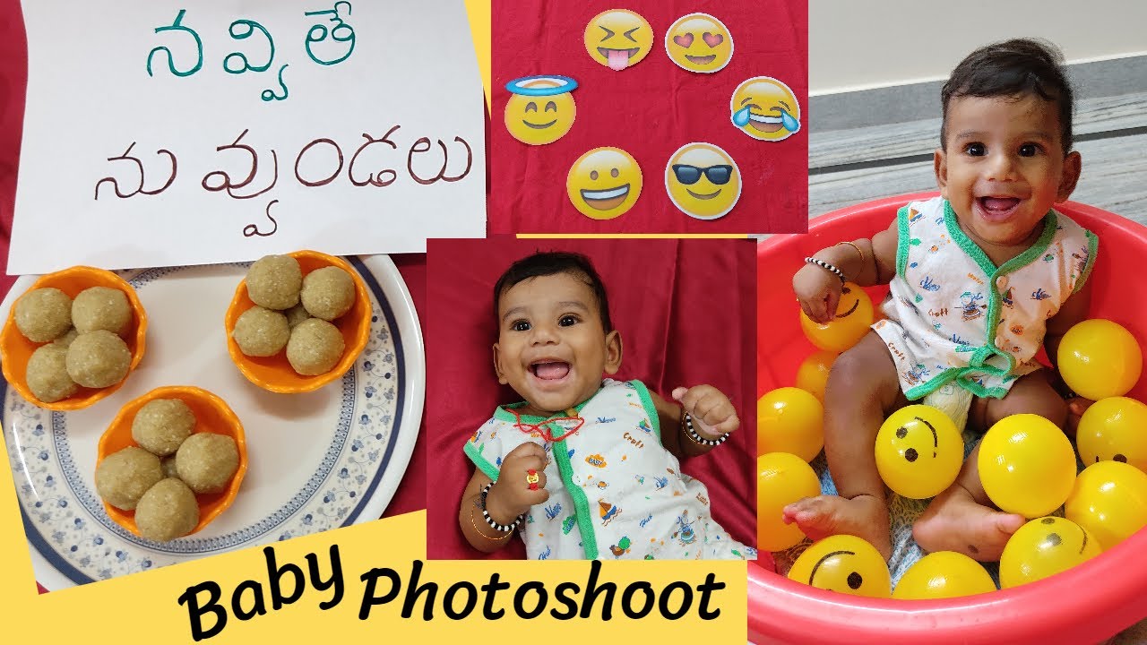 Navvite nuvvundalu Theme || నవ్వితే నువ్వుండలు || Baby mile stones || Baby Photoshoot ideas
