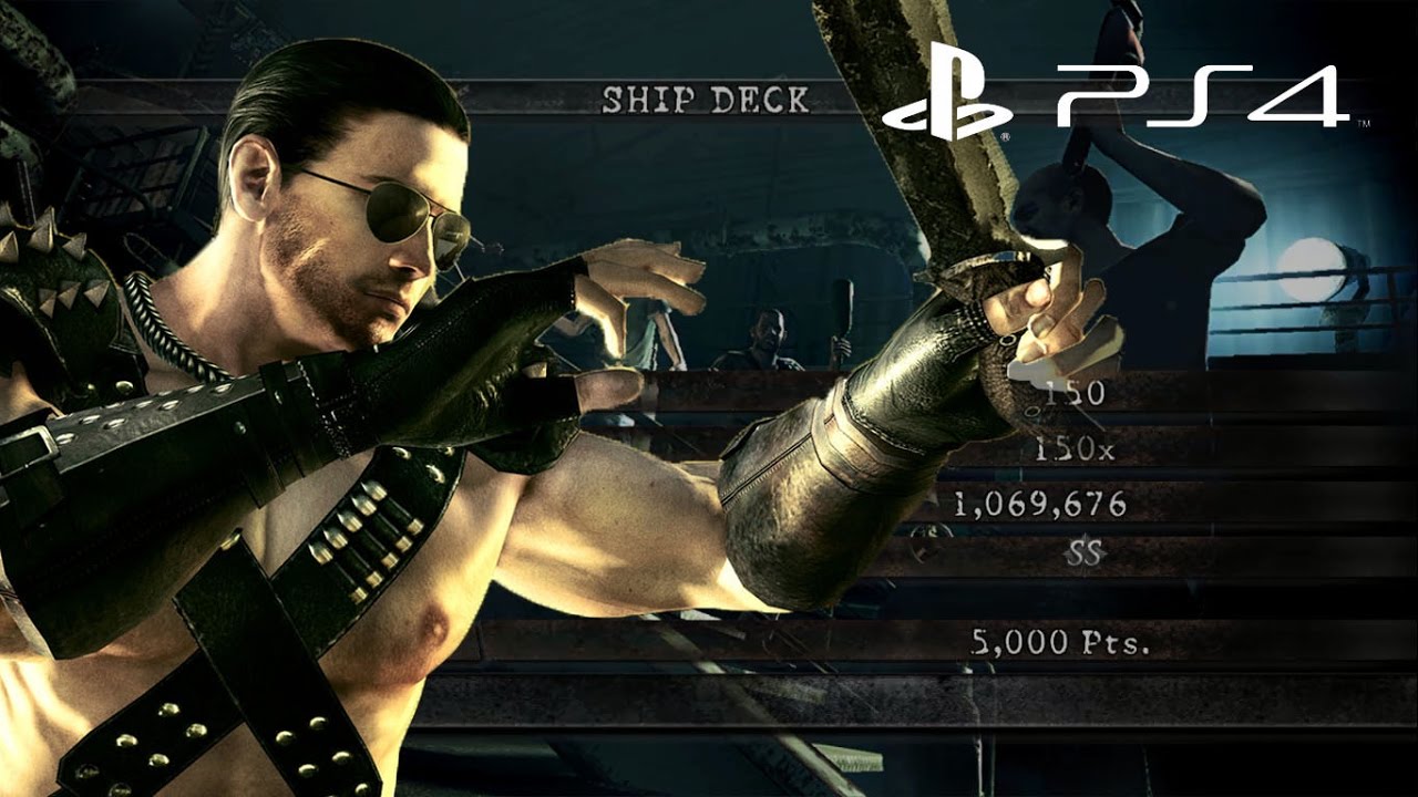 Ship Deck Solo 1,069,676 Chris Warrior | Resident Evil 5 PS4 Mercenaries United