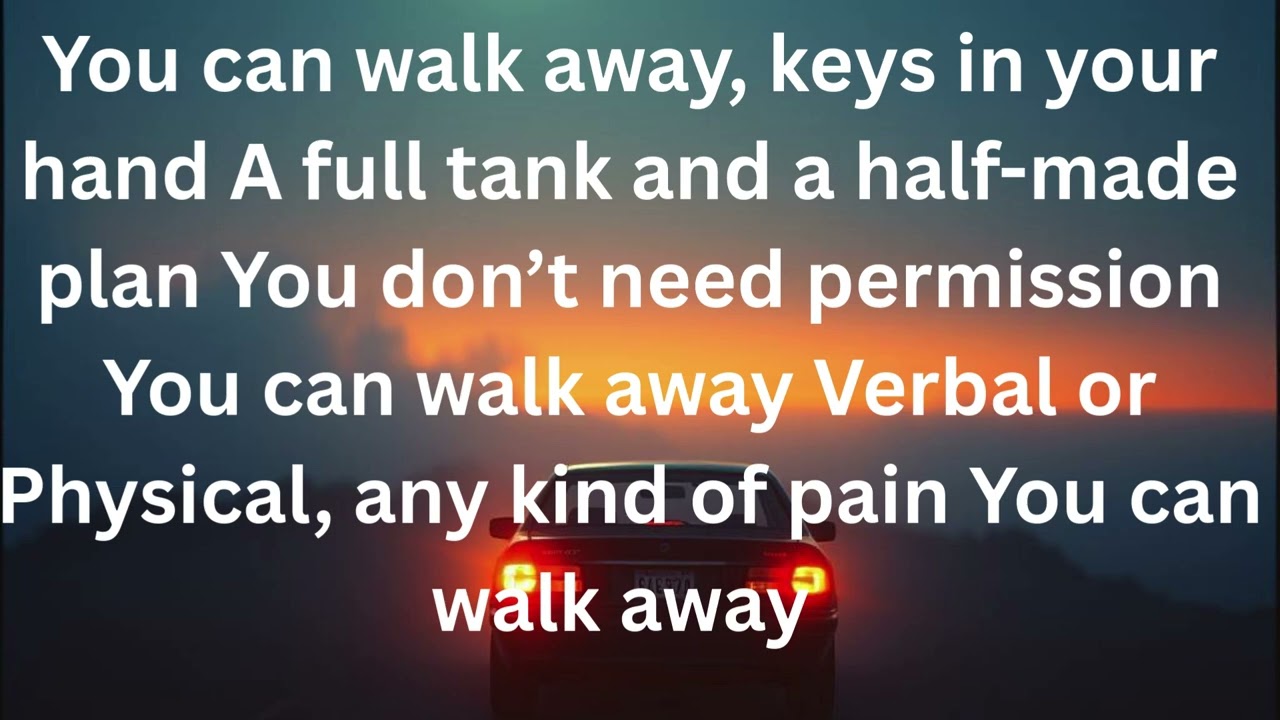 You Can Walk Away #music #songwriter #countrymusic