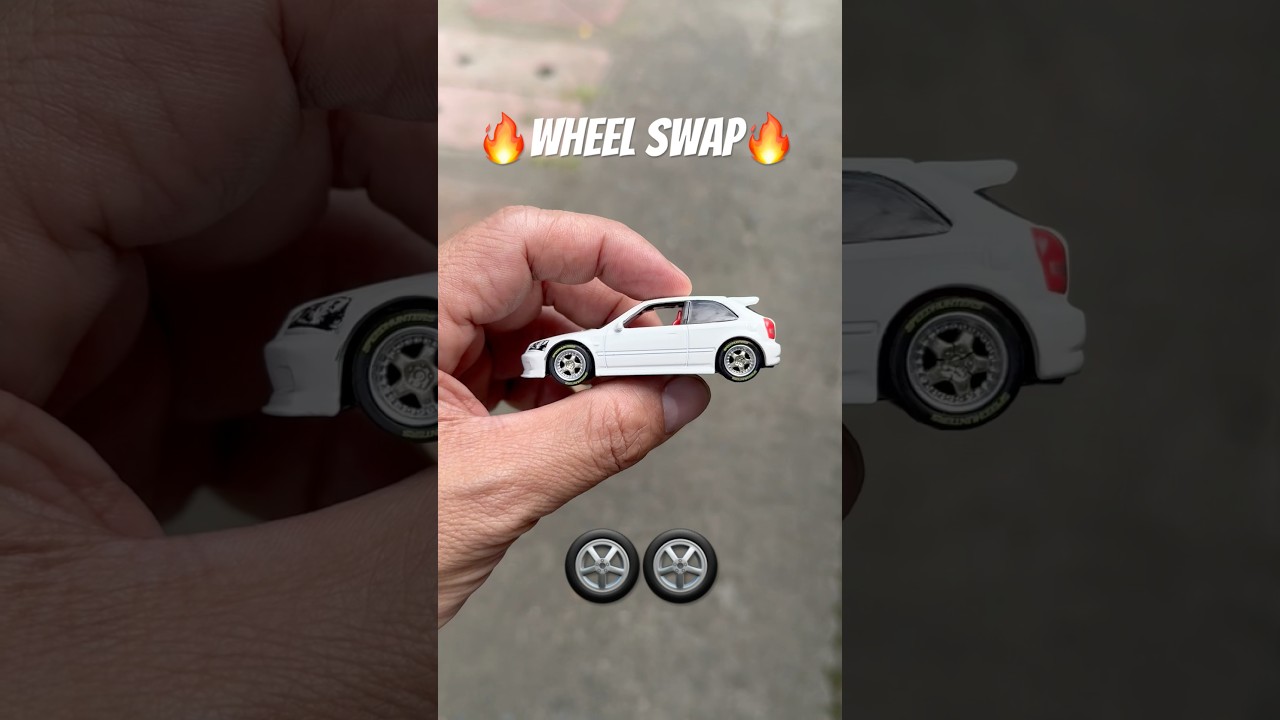 Hot Wheels Honda Civic EK9 Wheel Swap #hotwheels #hondacivicek9 #hotwheelshondacivicek9