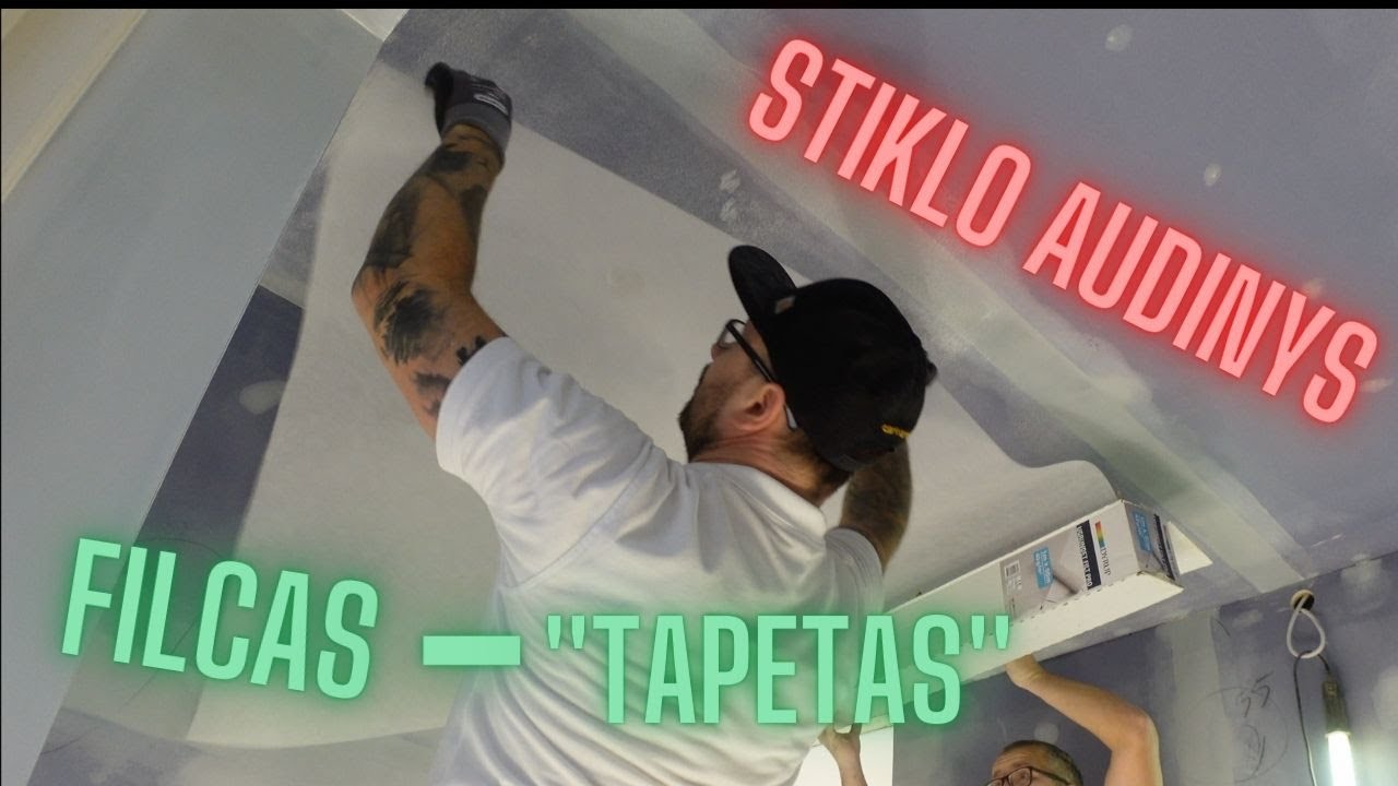 Stiklo audinio klijavimas..plyteles