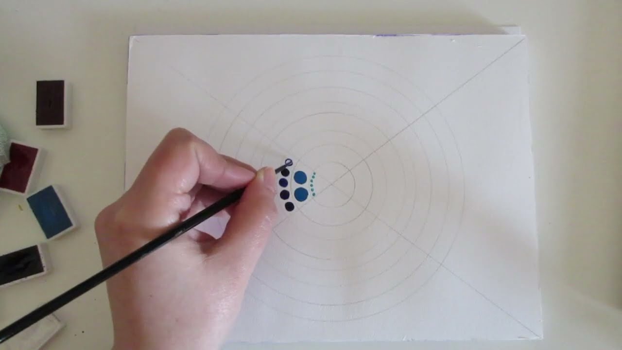 Pöttyöző Technikával Készült Mandala Tanszerekkel 1. rész