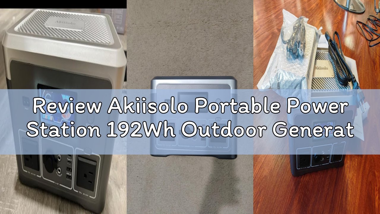 Review Akiisolo Portable Power Station 192Wh Outdoor Generator with AC Outlet 100W(200W Surge) Power