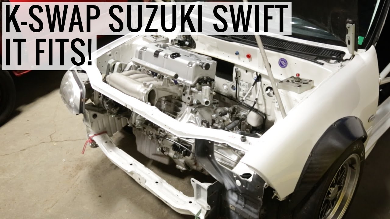 K20 K-Swap Suzuki Swift - It Fits!