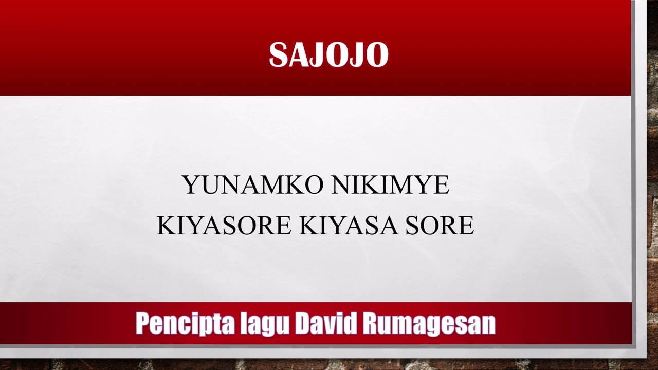 Instrument Musik Sajojo ( Lagu Daerah Papua )
