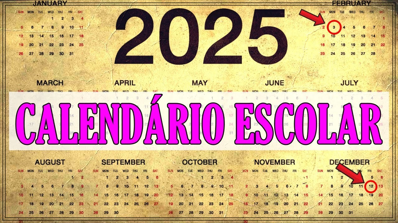 CALENDÁRIO ESCOLAR 2025