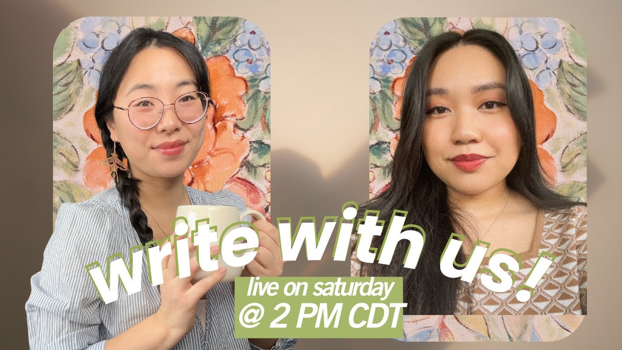 🌷 write with us! // writing sprints & author chat w/ KM Fajardo