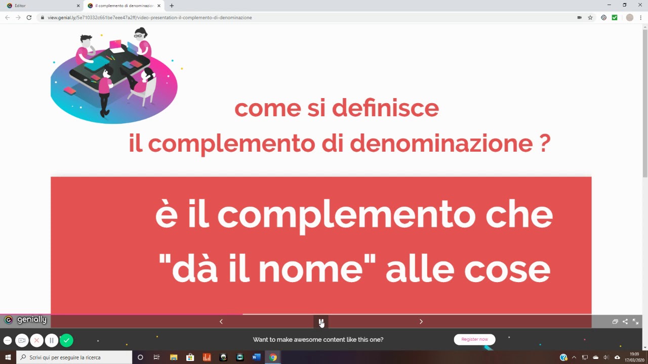 il complemento di denominazione by c bertuz on Genial ly