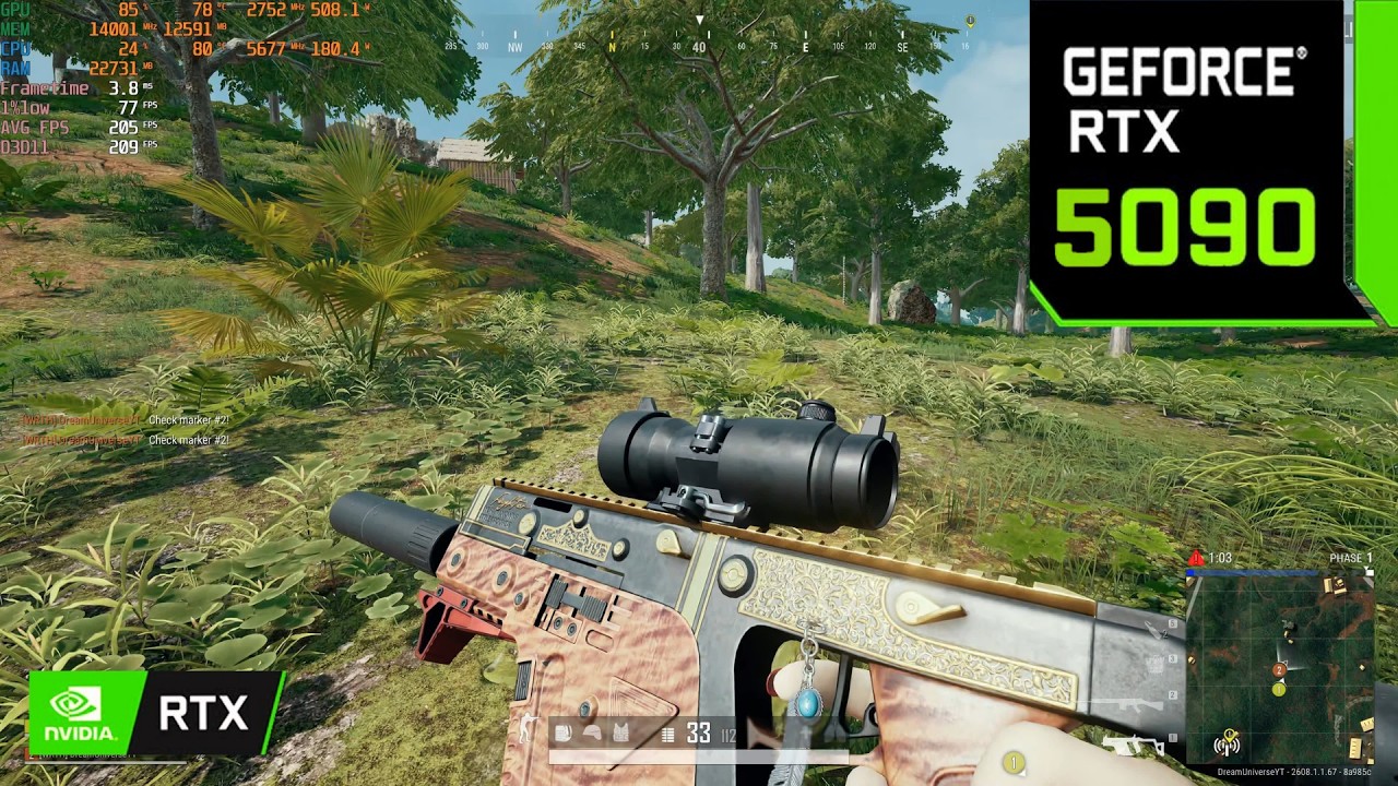 PUBG 4K Max Settings: RTX 5090 - i9 14900K - 128GB RAM | Sanhok - Vector & AWM Gameplay