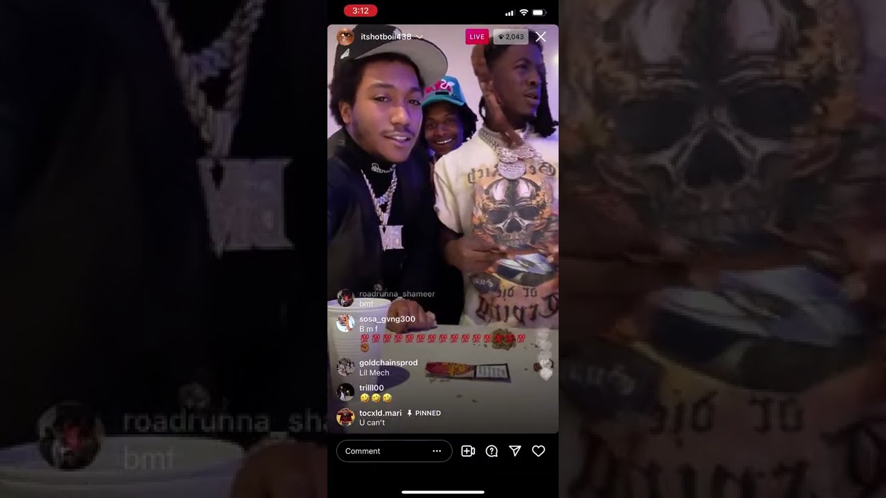 Hotboii IG Live ft Future, BMF Lil Meech, RBR 🔥 @hotboii9317 @officialfuturevideos @KodakBlack