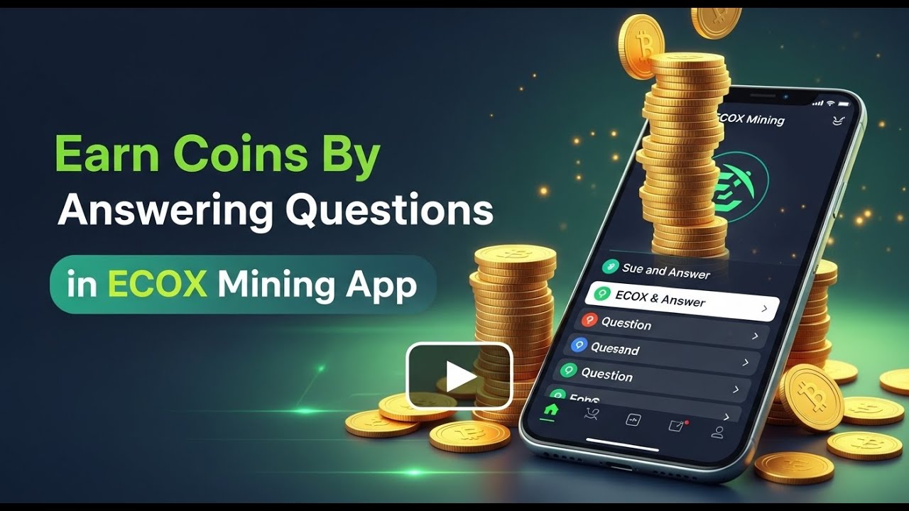 Зарабатывайте монеты, отвечая на вопросы в приложении ECOX Mining | Советы по добыче монет ECOX G...