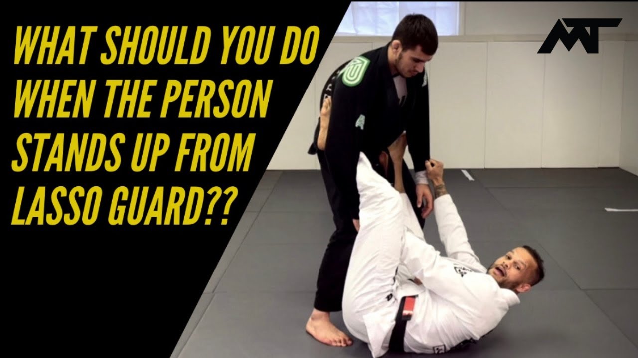 What should you do when the person stands up from lasso guard?