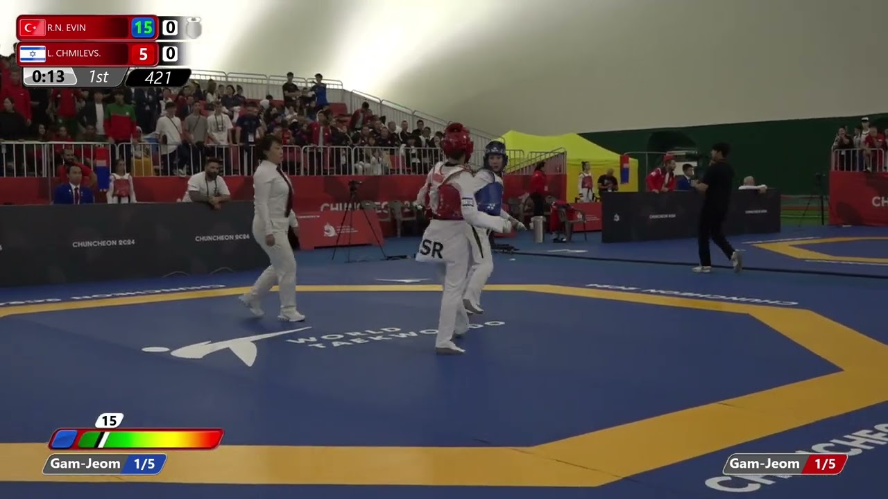 421 Round of 16 Women  44kg TUR R N  EVIN ISR L  CHMILEVS