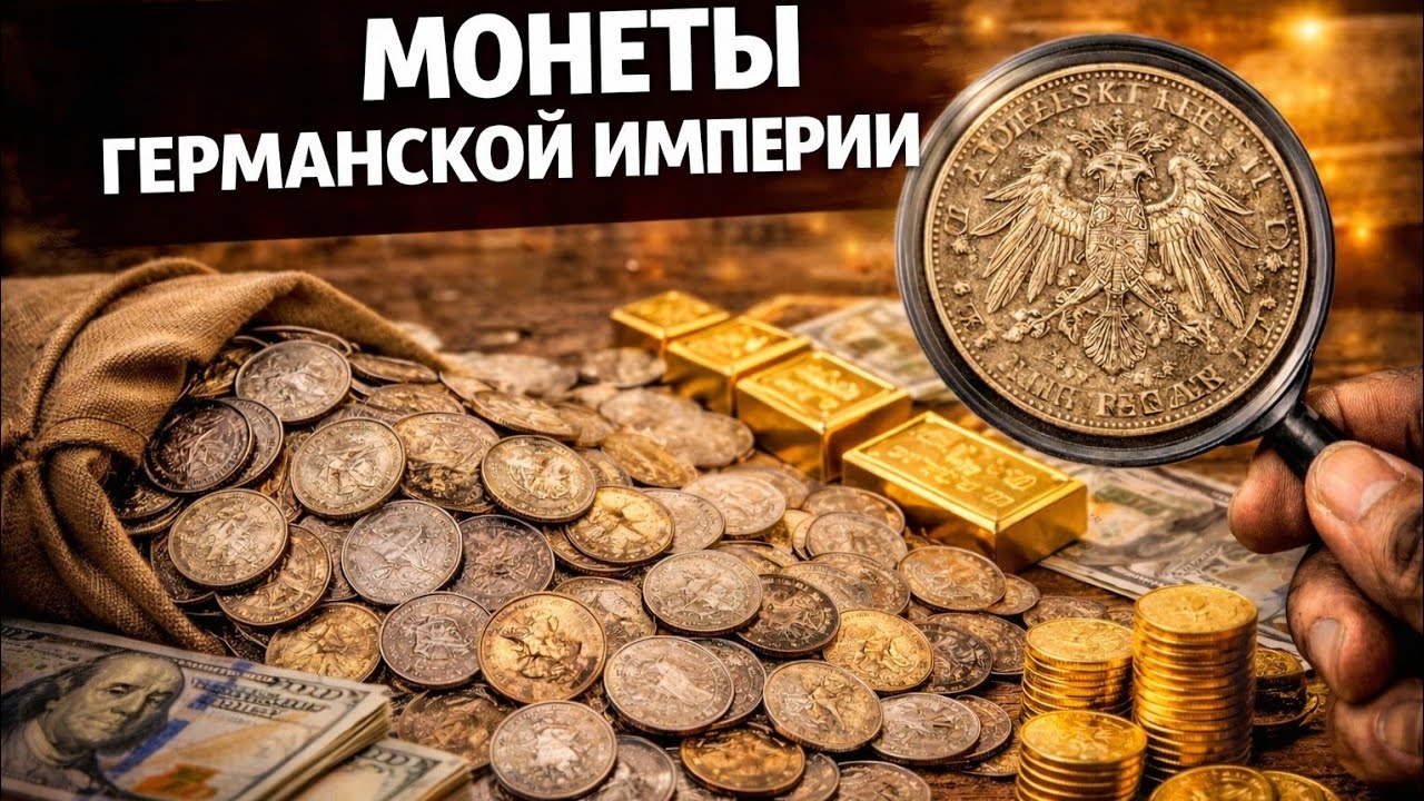 Обзор монет Германской Империи. Посылка с монетами пришла.
