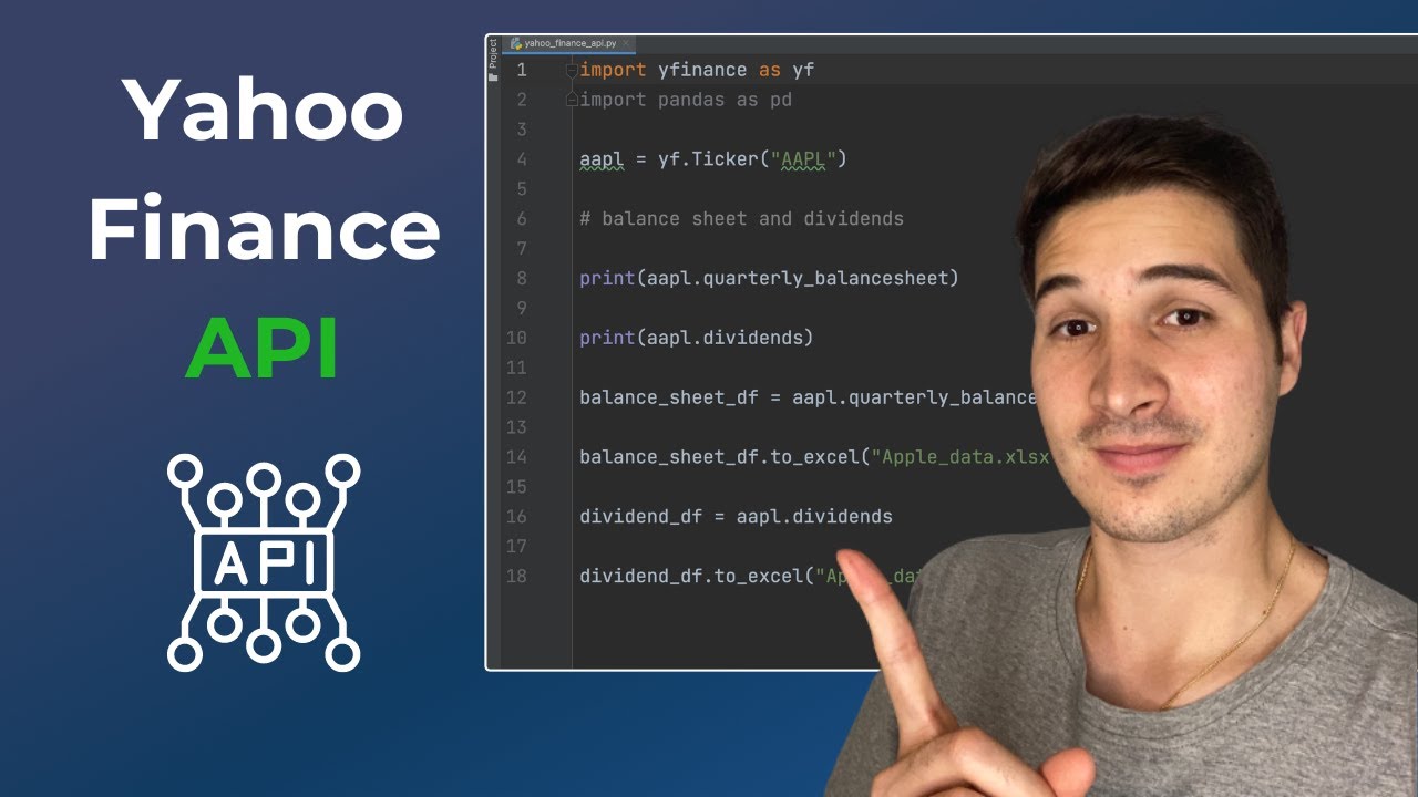 Как использовать API Yahoo Finance в Python и Excel