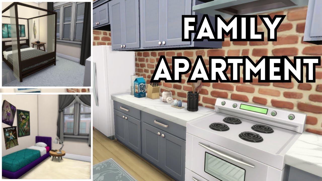Two Bedroom Apartment //the sims 4 {speed build}
