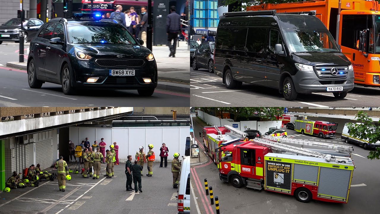 Specialist Emergency Vehicles Respond to CYANIDE LEAK at Major London Hospital!