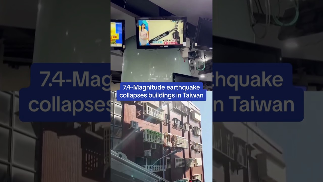 Taiwan earthquake: 7.4-magnitude earthquake causes buildings to collapse