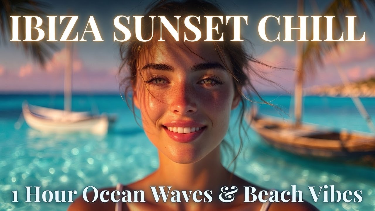 Ibiza Sunset 2026 Relaxing Beach Ambience | 4K TV Background
